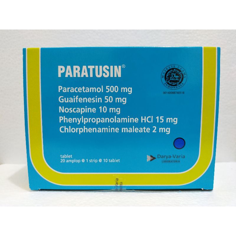 Paratusin Tablet Box Isi 20 Amplop x 10 Tablet