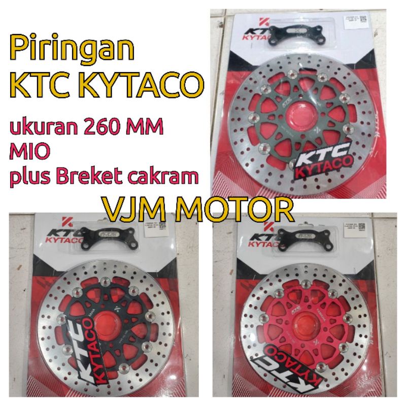 disc brake Mio ktc kytaco Piringan cakram depan Mio ukuran 260mm floating yamaha mio sporty smile/ piringan cakram ktc kytaco mio soul karbu