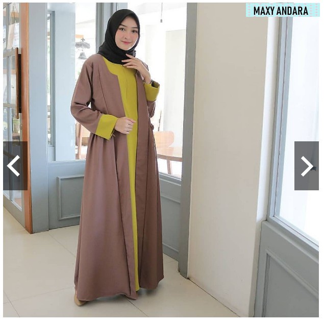 Maxy Andara dress Wanita MOCCA / Pakaian Dress Wanita  Kekinian - HIJAB64     SET LEO NEW (LABEL KEY