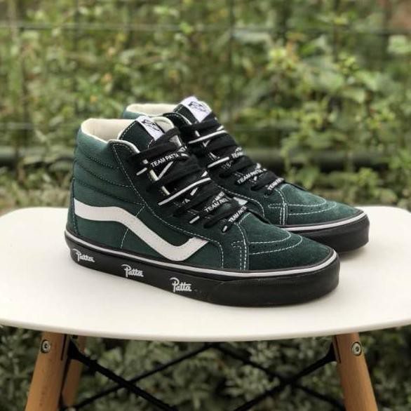 VANS SK8 HI PATTA LANGOUSTINO OLIVE GREEN - SEPATU VANS SK8 MURAH SEPATU VANS PRIA TERMURAH TERMURAH