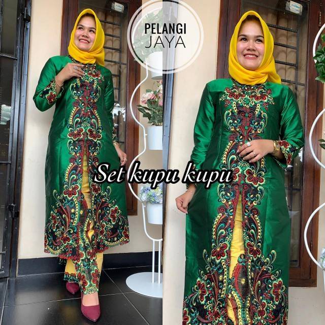 REALPICT KEBAYA TAFETA BORDIR KUPU KUPU