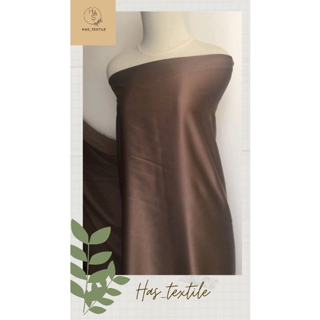 Kain Satin Velvet Premium Backdrop Foto Warna Dark Milo Coklat Tua Bahan seragam Bahan Furing