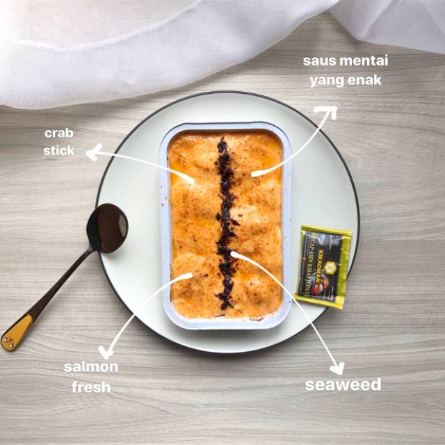 

Salmon kani mentai rice