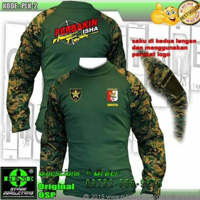 Baju perbakin kaos perbakin bdu tactical combat 