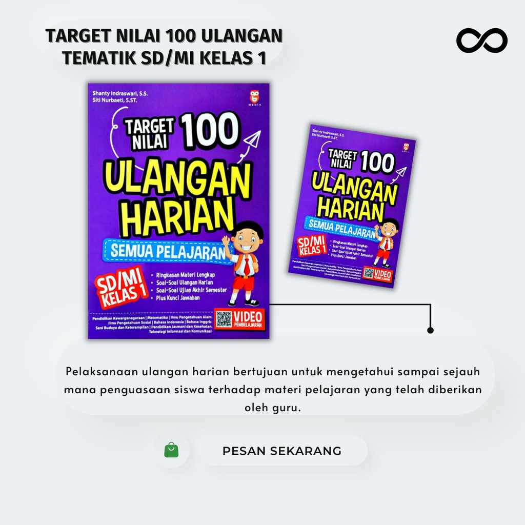 

TARGET NILAI 100 ULANGAN TEMATIK SD/MI KELAS 1 - Shanty Indraswati & Siti Nurbaeti