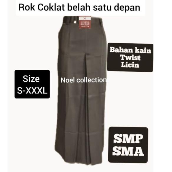 SID.887667 ▪ Rok coklat pramuka Rok span belah 1 panjang SMP SMA (twist/licin) NON KARET