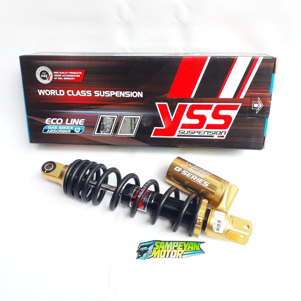 Shock Sok Skok Belakang Matic Tabung Bawah 330mm Hitam Merah YSS New C-Euro Vario Beat Scoopy Fino