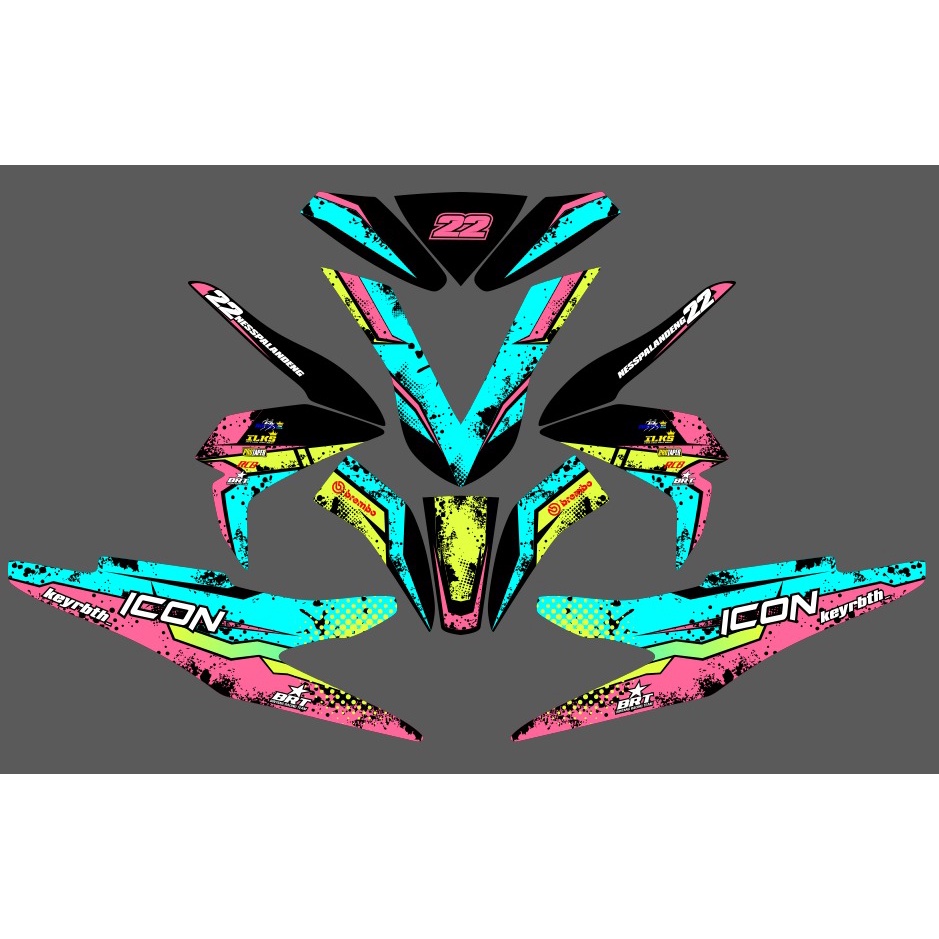 DECAL HONDA BEAT NEW 2020/2021 CUSTOM