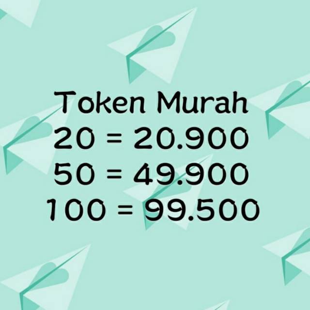 Token Listrik PLN Prabayar 20k 50k 100k Pulsa Listrik Murah 20000 50000 100000