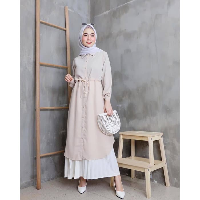 NORAH TUNIK BAHAN MOSSCRAPE Tunik Wanita Terbaru 2020 Tunik Wanita Jumbo Atasan Tunik Wanita Tunic