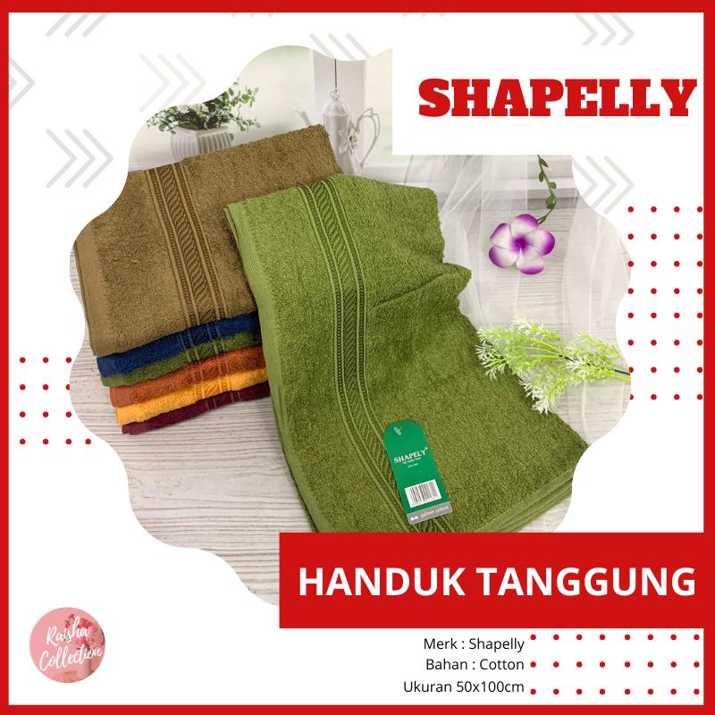 RC Handuk Shappely Mandi Dewasa Tanggung Ukuran 50x100 cm Handuk Badan Bahan Katun Handuk Kepala