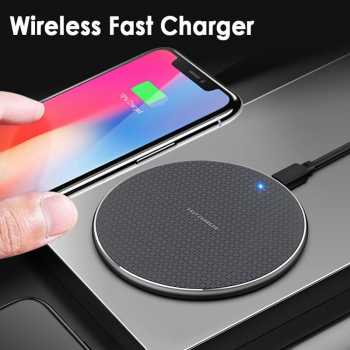 Wireless Charger Qi Fast Pad Station Base 10W / Charger Tempel Charger Tanpa Kabel / Qi Wireless Charger Smartphone Charger Wireless Fast Charging QI Quick / Casan Hp Wireless Tipis Ringan Minimalis Elegan Wireless Charger Fantasy Qi HP IOS Iphone Android