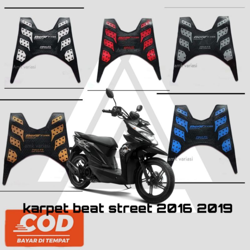 Alas Kaki Motor Beat 2016 2019 Bahan Karet Rubber