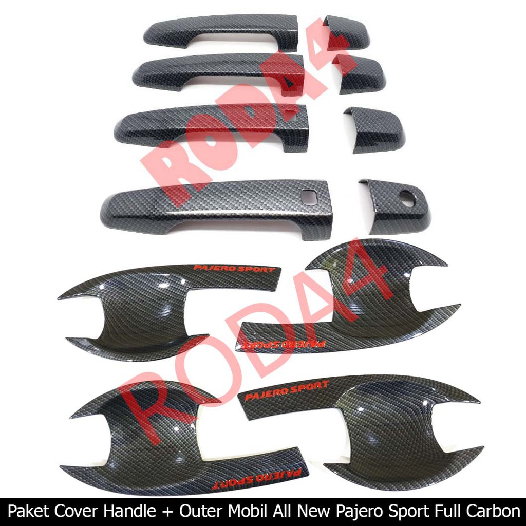 Paket Cover Handle Dan Outer Handle All New Pajero Sport Full Carbon