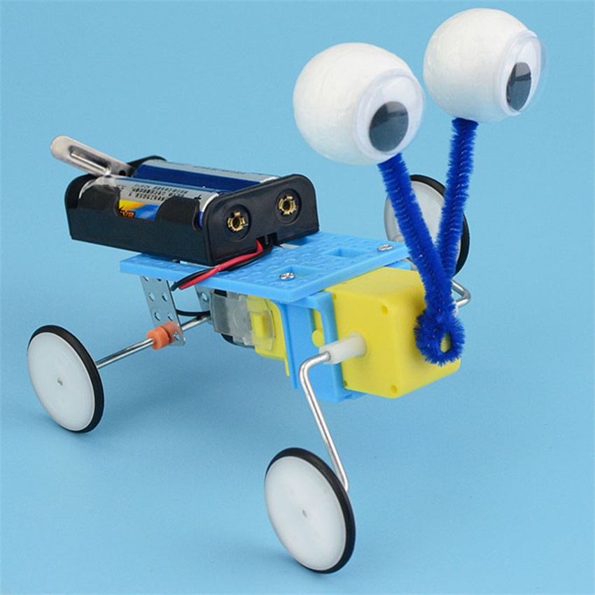 Mainan Rakitan Robot Reptil Elektrik Handmade Diy Untuk Edukasi Anak