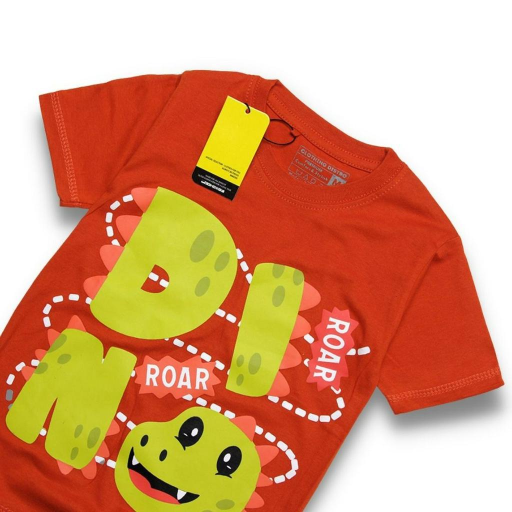 Kaos Anak Laki Laki  [S,M,L,XL] Grosir Ecer Atasan Anak Perempuan Distro Bandung  BAJU ANAK Dino Kucing Animal tsaiby elysium