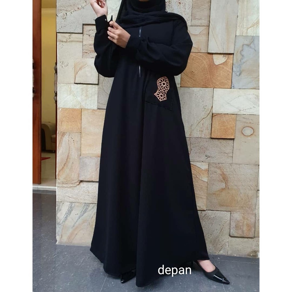 gamis turkey - busana muslim - jubah dewasa dan  anak - abaya terbaru terompa depan terbaru (BR252)