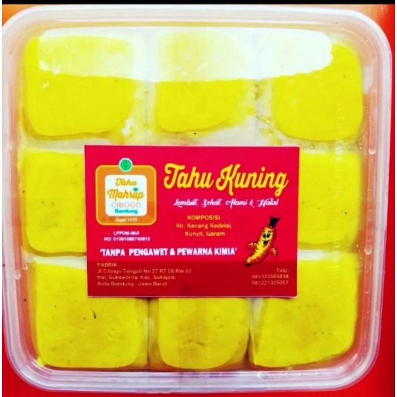 

tahu kuning per box