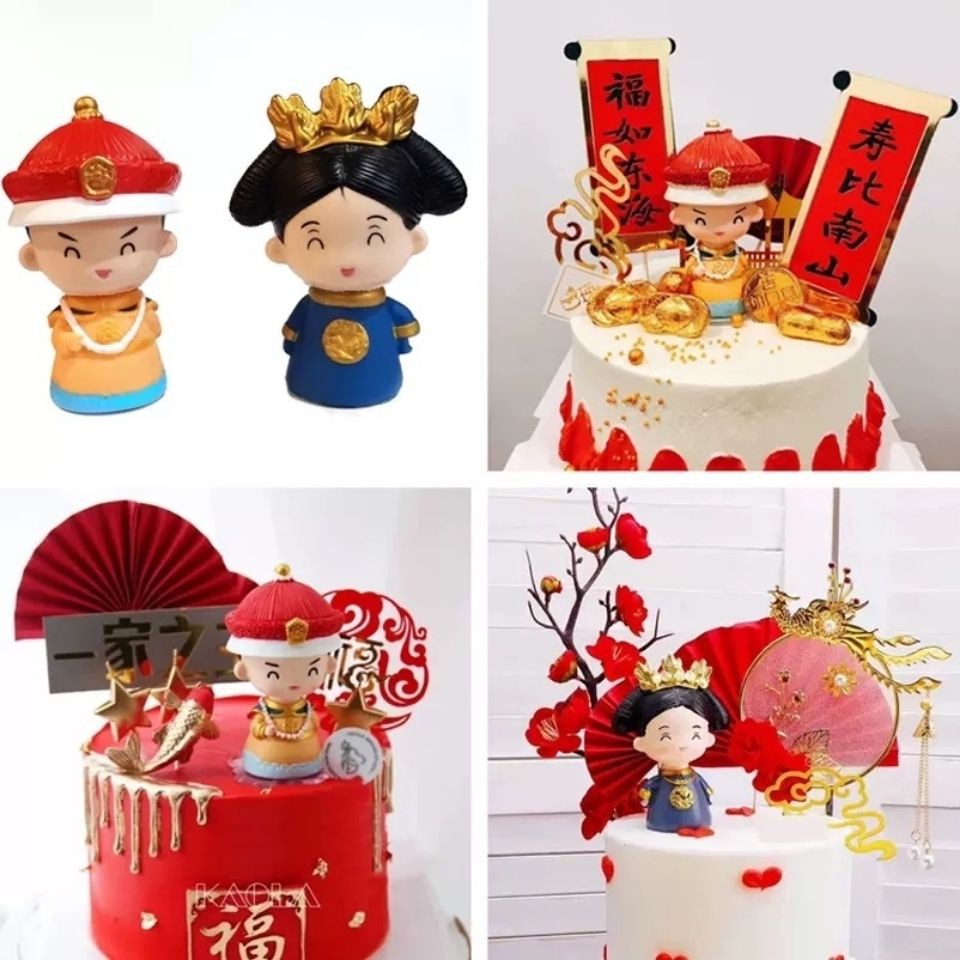 Topper Kue Ulang Tahun Bentuk Boneka Ratu Ibu Untuk Dekorasi Pernikahan