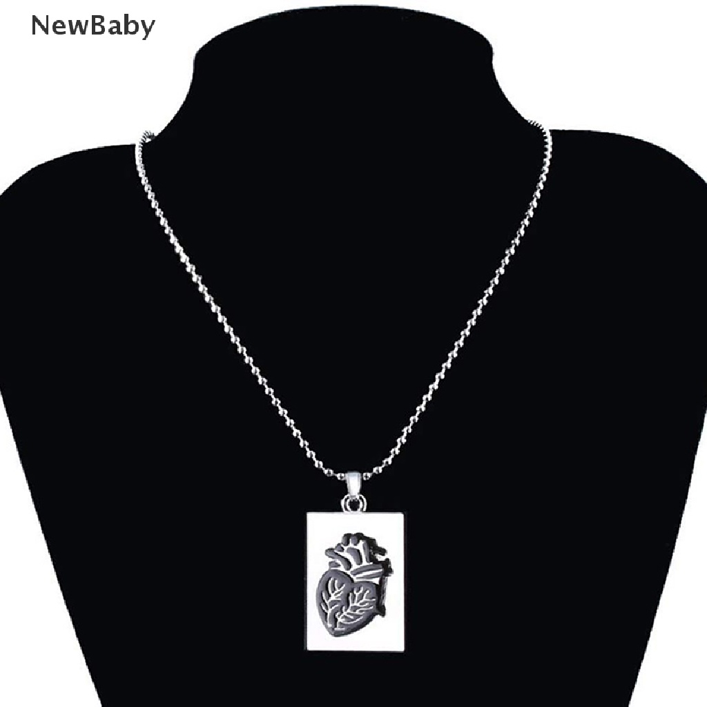 2pcs / set Kalung Liontin Puzzle Anatomi Jantung Untuk Hadiah Valentine