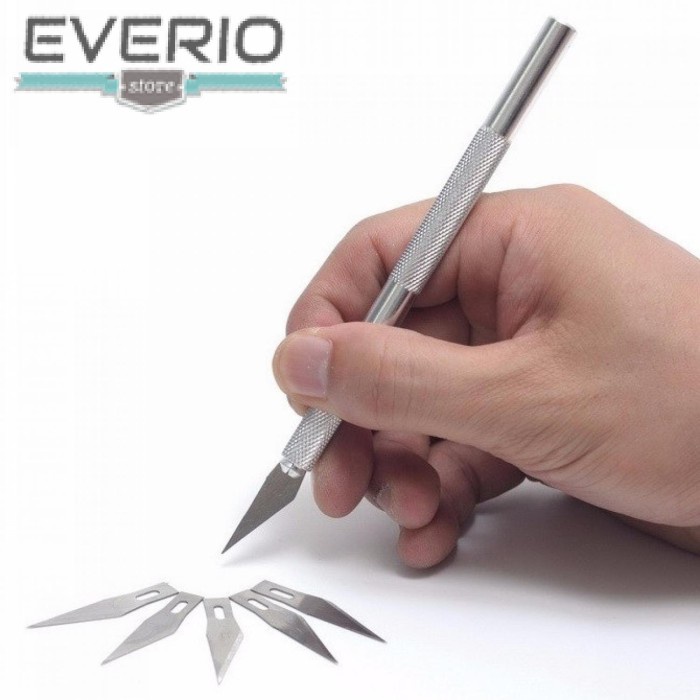 

UKIR-ALAT- KNIFEZER PISAU UKIR SENI HOBBY CRAFTING ART KNIFE METAL HANDLE -ALAT-UKIR.