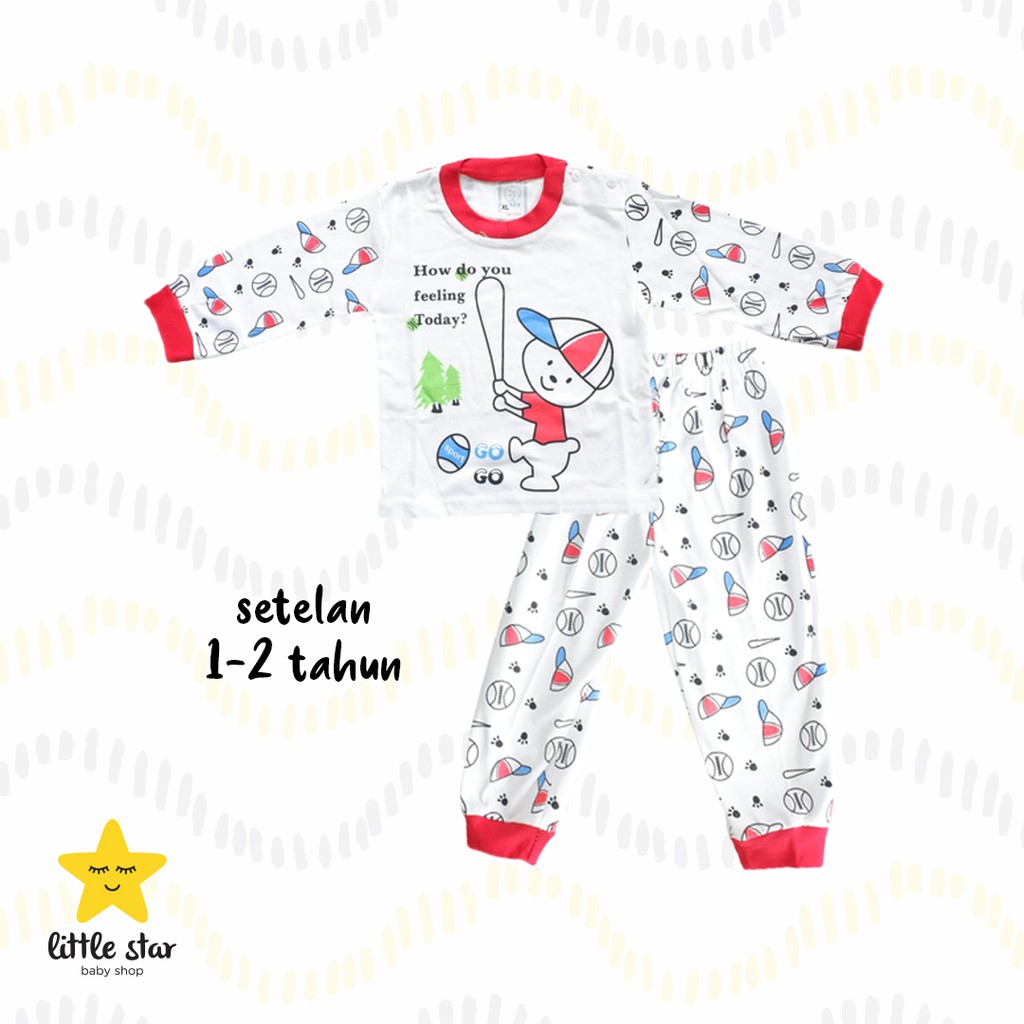 SKA Be Piyama Anak Cowok | Set Baju Tidur Piama Anak Laki