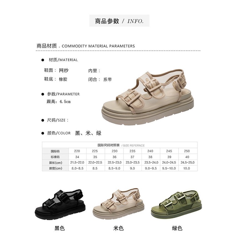 GROSIRTAS &quot;LS&quot; LV0096 Sandal Gunung Wanita Sol Tebal Import  (include Box)