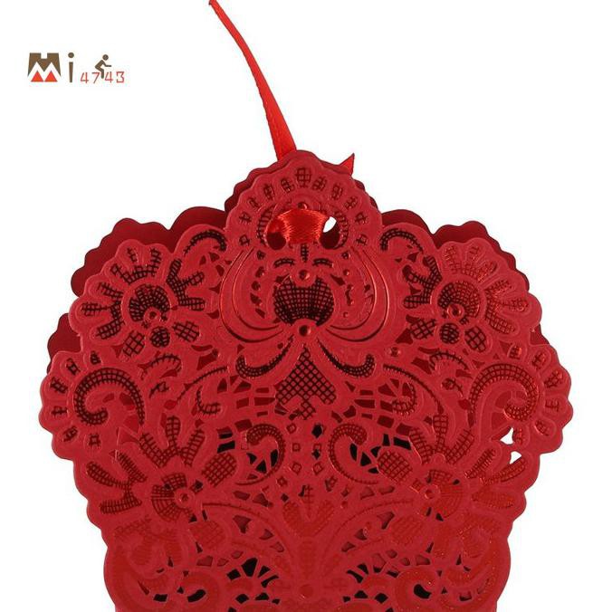 

100Pcs Favor Box Candy Wedding Gift Boxes (Red) Bengiweti