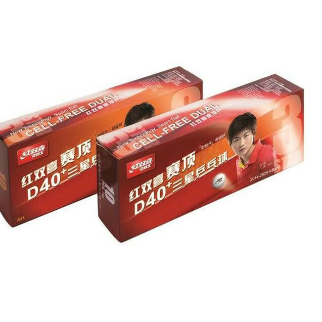 ♗ Bola Pingpong DHS bintang 3 ORI / ping pong asli 3 star - Putih ✼