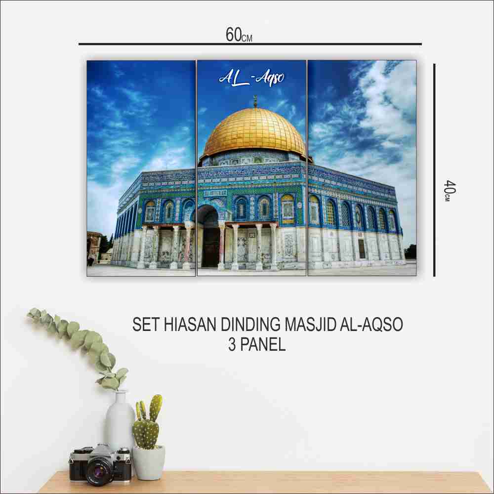 Hiasan Dinding Masjid Al-aqso/Poster Kayu/Wall Decor/Dekorasi Rumah/Hiasan Kamar C192