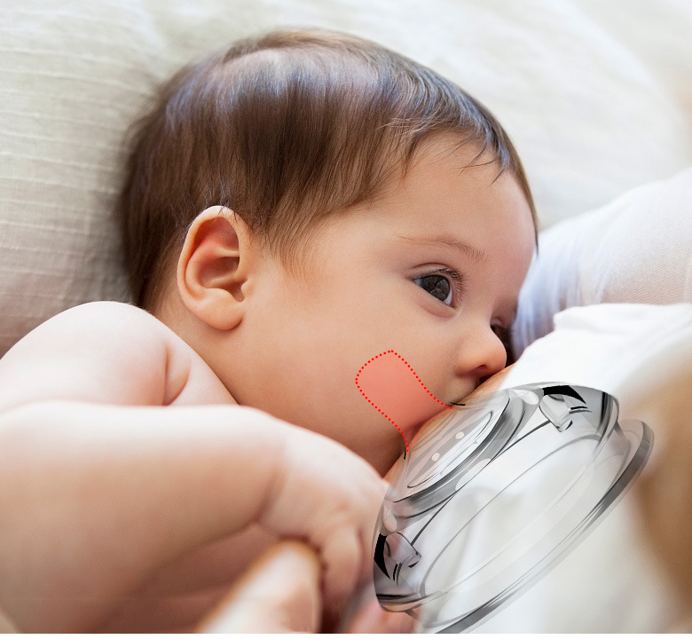 Dot Bayi Botol Susu Tempat Silikon Keselamatan Silicone Nipples Teat Puting Bayi Botol Leher Lebar Soft Pacifier Anti-bite