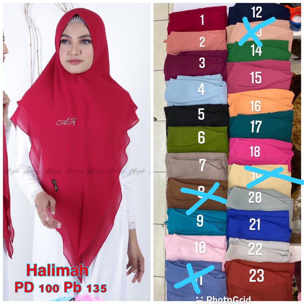 Khimar Halimah ORI Avrilia Hijab