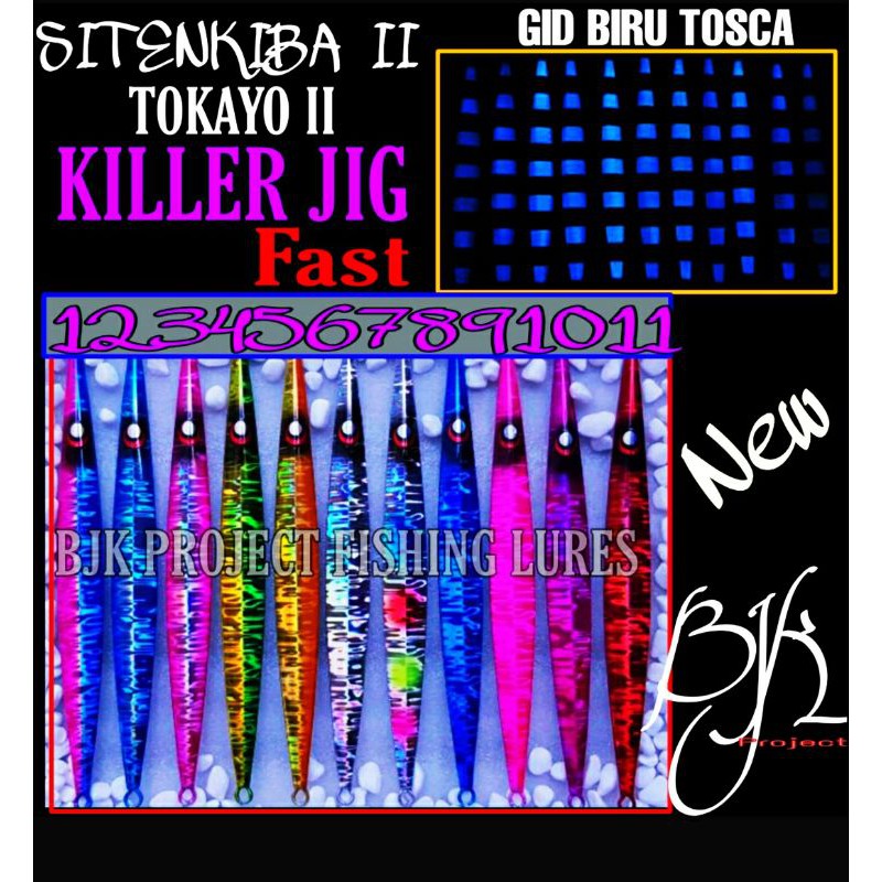 UMPAN PANCING METAL JIG SITENKIBA II 150/230g/ TOKAYO 2 GID BIRU KILLER