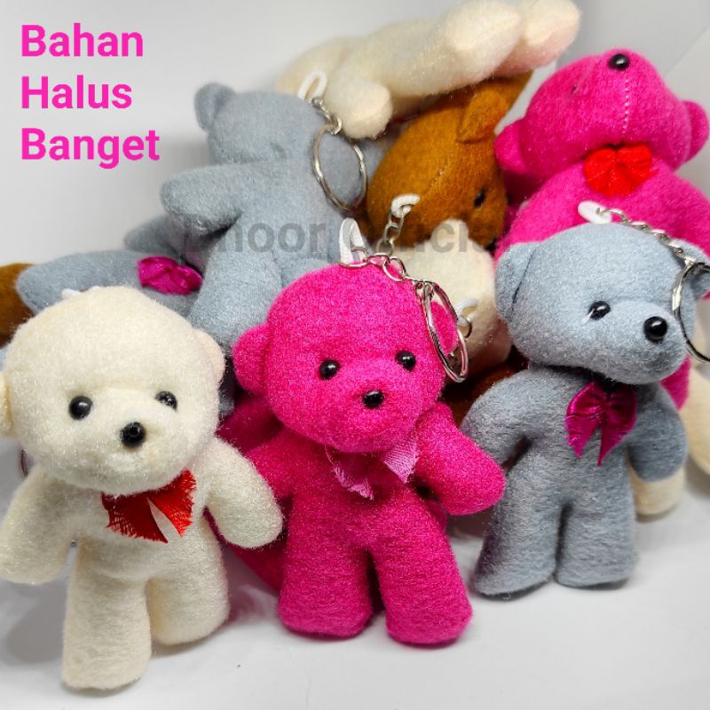 Boneka Beruang Mini Gantungan Kunci Tas Dompet Hiasan