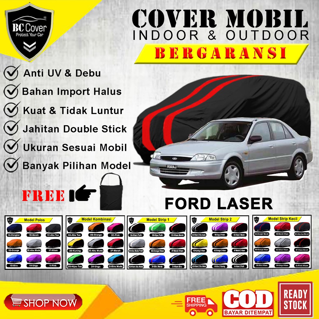 Body Cover Mobil FORD LASER Sarung Mobil Ford Laser / Selimut Tutup Pelindung Jas Penutup Mantol Kerudung Mantel Sedan Ford Laser Outdoor