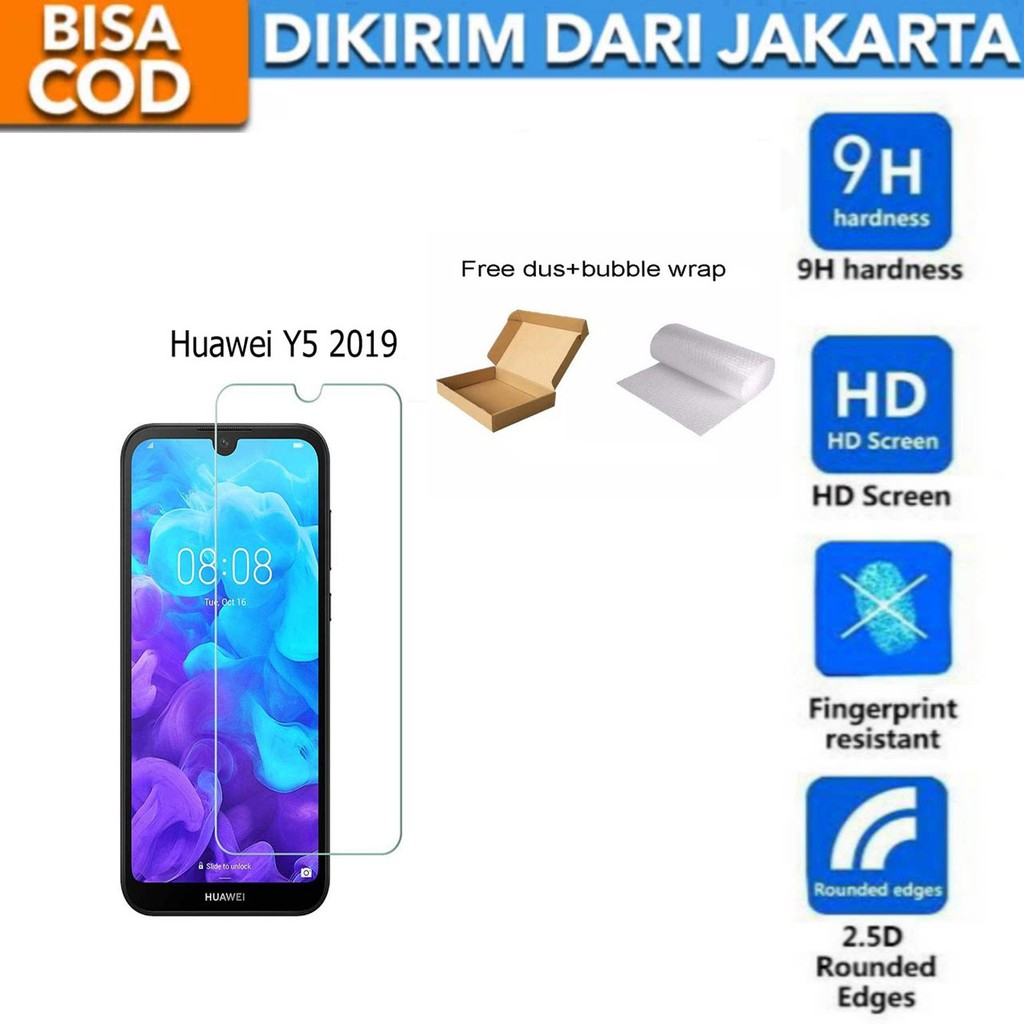 Huawei Y5 2019 Tempered Glass Screen Protector Anti Gores