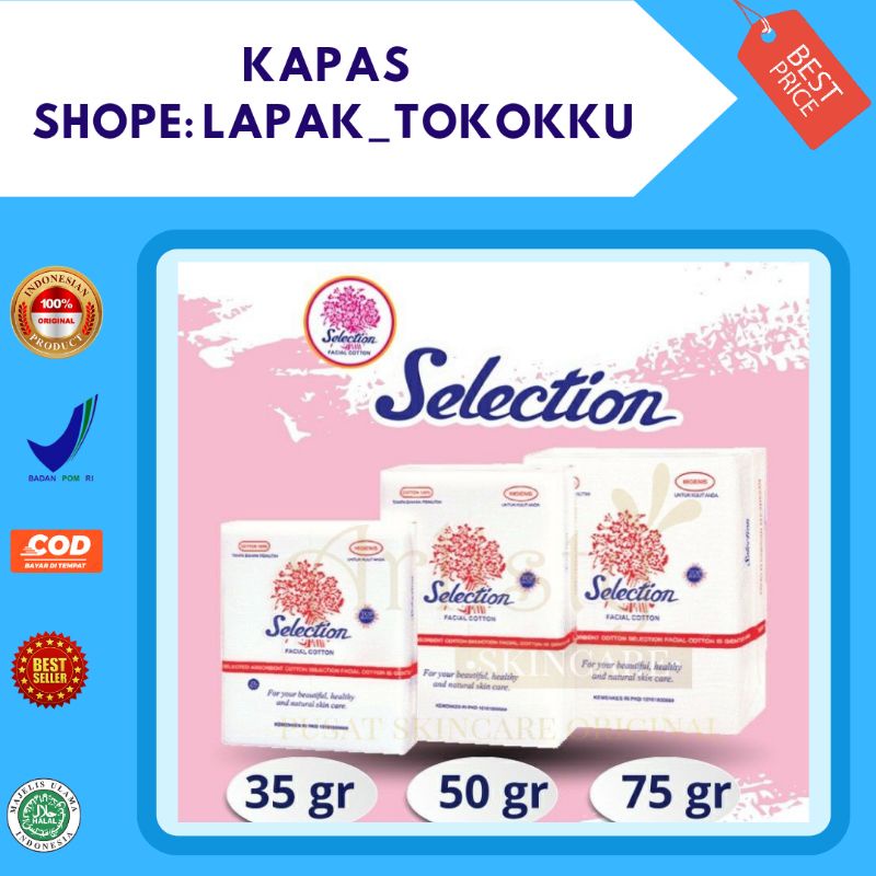 Kapas Kecantikan kapas selection kapas halus kapas cotton kapas kecantikan wajah kapas angkat komedo