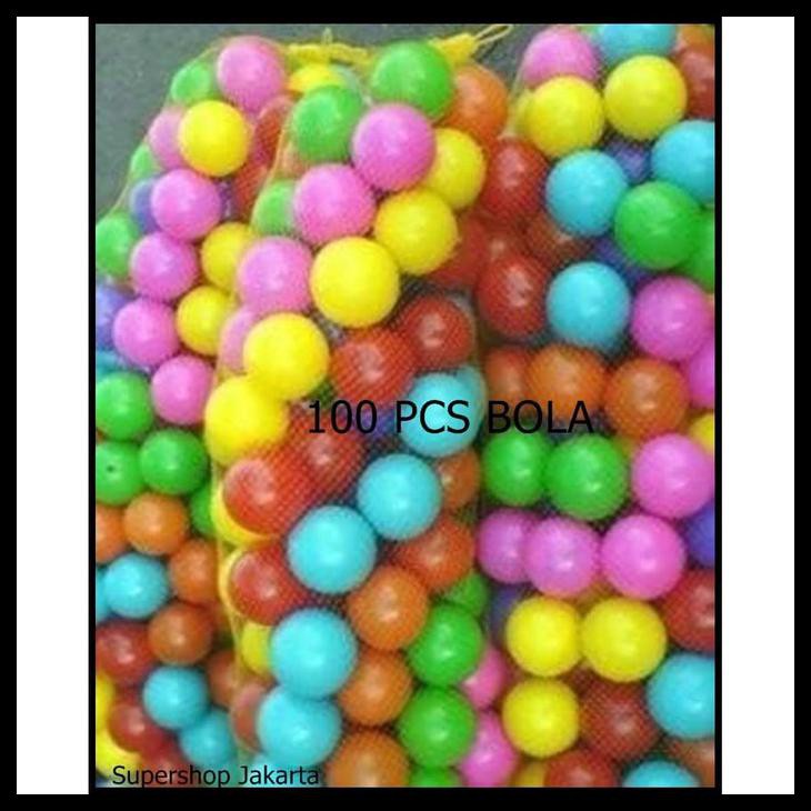 BOLA MANDI BOLA 100 PCS BOLA PLASTIK KECIL WARNA WARNI MANDI BOLA