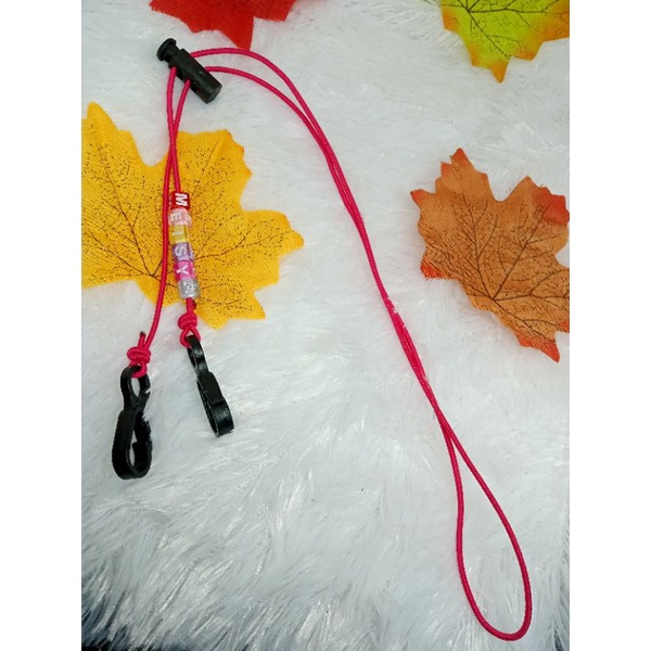 strap masker 2 in 1 kalung masker nama elastis