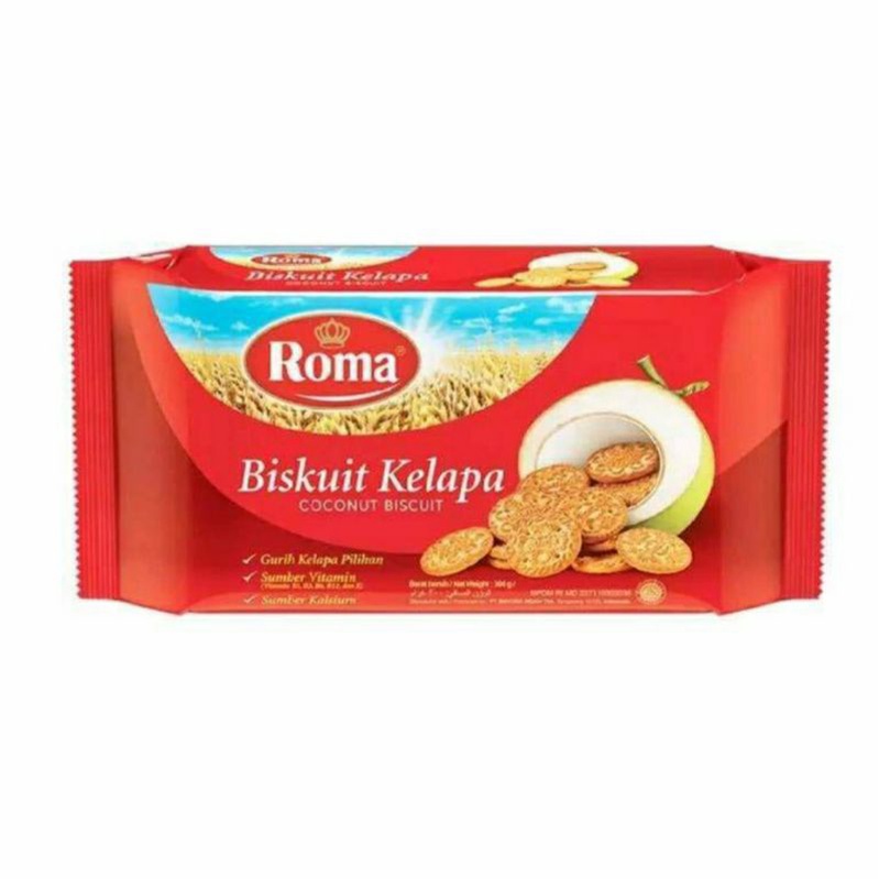 

TERMURAH Biskuit Roma Kelapa 300 gram Coconut Biscuit