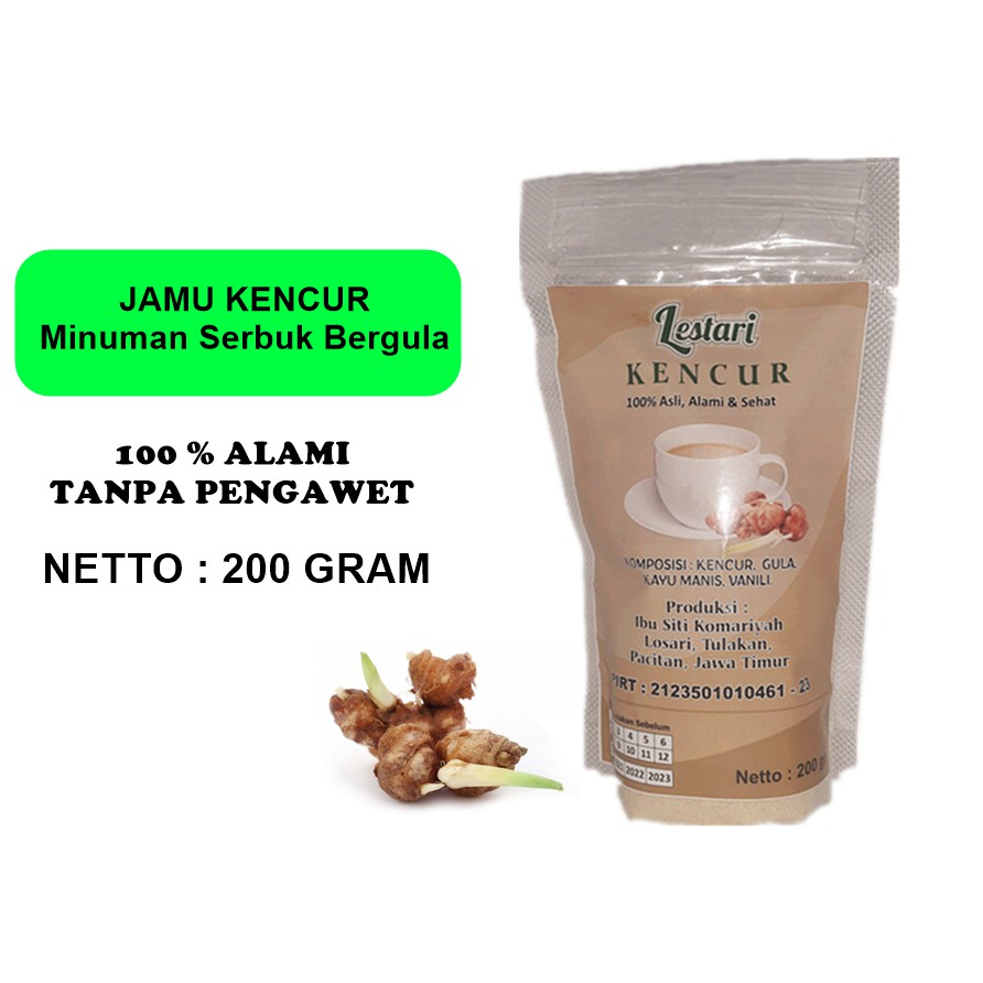 

Jamu Kencur Lestari ( 200 Gram Tanpa Ampas )