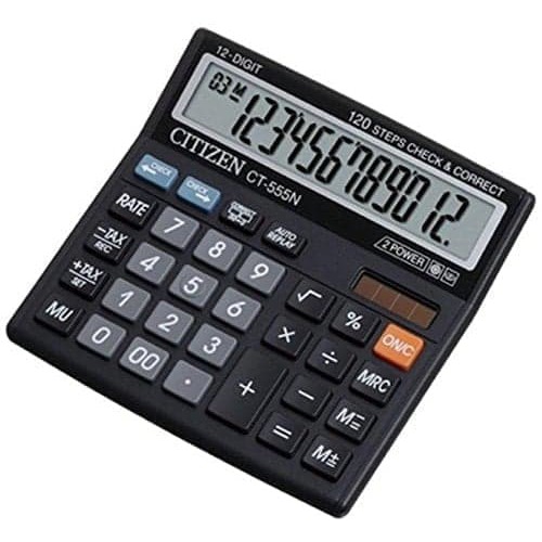 Promo Spesial KALKULATOR DESKTOP CITIZEN CT-555 ORIGINAL ASLI (CALCULATOR CT 555 N) Best Seller