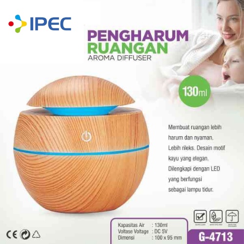 Air Humidifier Diffuser Aromatherapy Pelembab Udara /Taffware Pengharum Ruangan Elektrik 4713