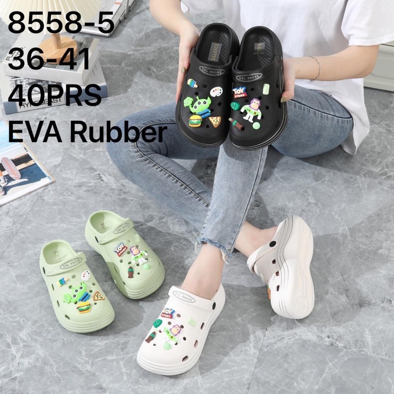 SEPATU BAIM WANITA IMPORT  CLASSIC BAE CLOG EVA RUBBER BALANCE 8558