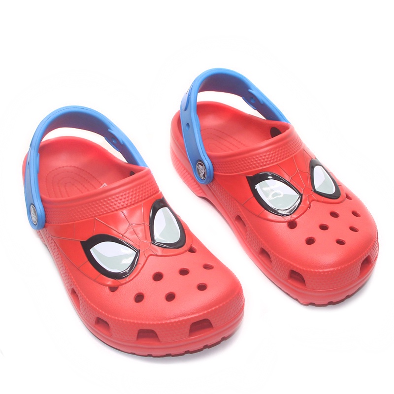 Crocs Anak Spiderman New Crocs / Sandal Karakter / Spiderman / Sandal Anak Laki-Laki / Sandal Anti Licin - Red