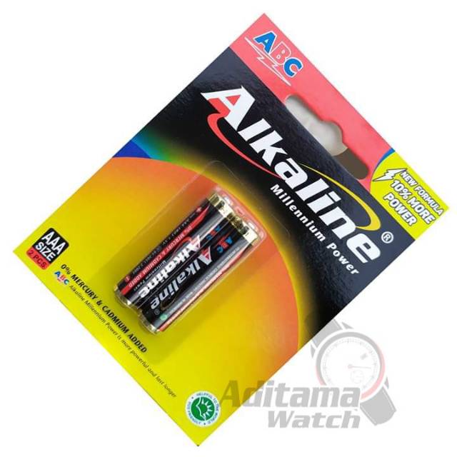 BATERAI ABC ALKALINE AAA 1.5V ISI 2PCS BATTERY ALKALINE ORIGINAL
