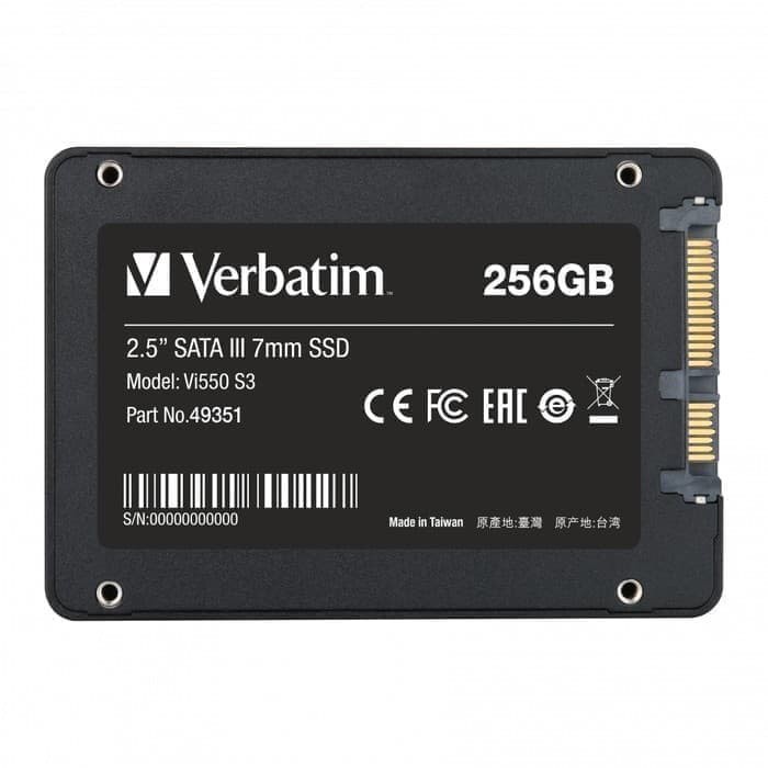 VERBATIM SATA III SSD 256GB Vi550 S3 2.5&quot;