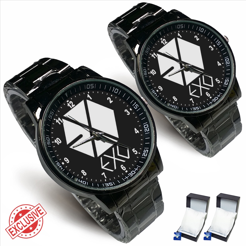 Jam Tangan Rantai Couple EXO (Limited Edition)