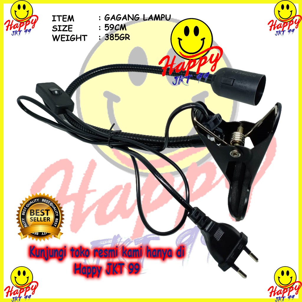 [ HAPPY JKT 99 ] GAGANG LAMPU JEPIT BOLAM MEJA BELAJAR REPARASI PERTUKANGAN BAGUS