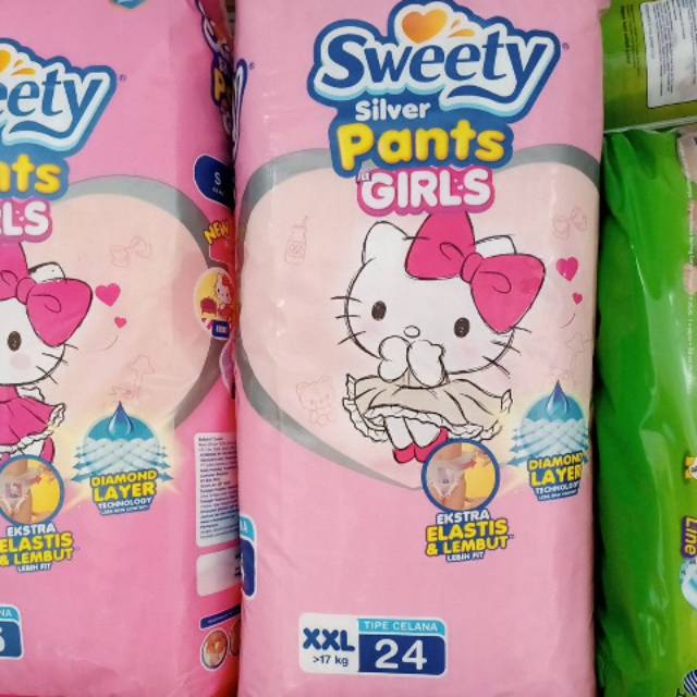 Sweety silver pants girl XXL 24